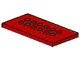 6576-5G Platte plaat 4x8 noppen centraal rood gebruikt *1R0000