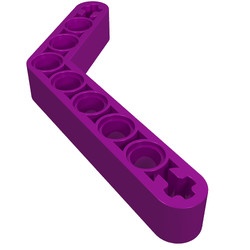 6629-24G Technic, Hefbalk 1x9 gebogen (6x4) dik paars NIEUW *1D000