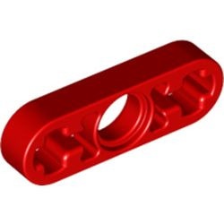 6632-5 Technic, Hefbalk 1x3 dun rood NIEUW *1D000