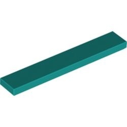 6636-39 Tegel 1x6 turquoise, donker NIEUW *1B115
