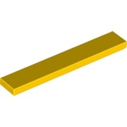 6636-3G Tegel 1x6 geel gebruikt *1B342