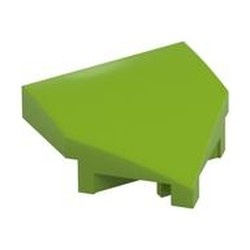 66956-34 Wig 2x2x2/3 puntig lime NIEUW *5C014