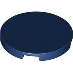 67095-63 Tegel rond 3x3 blauw, donker NIEUW *
