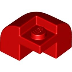 67810-5 Dakpan gebogen 2x2x1 1/3 hoek rood NIEUW *5B001