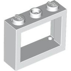 6798-1 Raam 1x3x2- vlak (NIEUWE stijl) ZONDER GLAS wit NIEUW *1L303