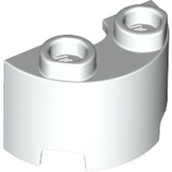 68013-1 Cylinder half 1x2x1 wit NIEUW *0D000