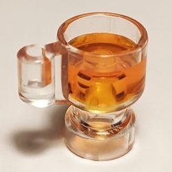 68495pb01-12 Kopje met oranje drank transparant NIEUW *0L0000