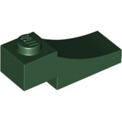 70681-80 Steen, gebogen 3x1 omgekeerd uitsnede groen, donker NIEUW *1B382