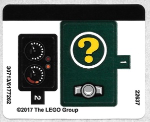70903stk01 STICKER: BATMAN MOVIE The Riddler Race NIEUW *0S0000
