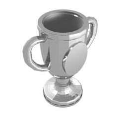 72092-22 Beker (troffee) glimmend chrome zilver NIEUW *0B0000