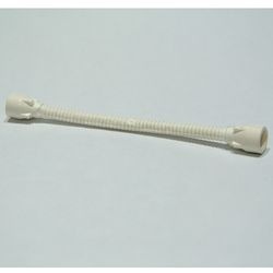 73590c02a-1G Flexibele slang 8.5 nops met witte einden getapt wit gebruikt *5D0000