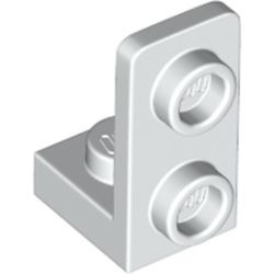 73825-1 Verbindingsplaat 1x1 - 1x2 in lengte naar boven wit NIEUW *1B260