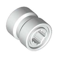 74967-1 Wiel 8x9mm met asgat, dichte rand wit NIEUW *5W000