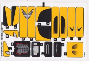 75909stk01 STICKER 75909 McLaren P1 NIEUW *0S0000