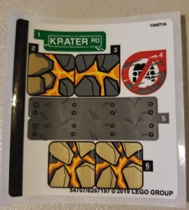 76128stk01 STICKER 76128 Molten Man Battle NIEUW *0S0000
