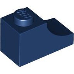 78666-63 Steen, boog 1x2 omgekeerd blauw, donker NIEUW *5B016