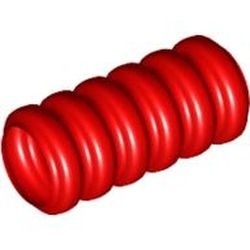 78c02-5G Slang geribbeld 2 nops rood gebruikt *5D0000
