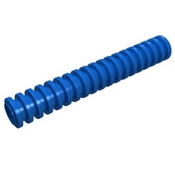 78c06-7G Slang geribbeld lengte 6 noppen blauw gebruikt *5D0000