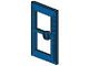 7930-7G Deur 1x3x4 met 2 ruiten- zie frame 3579 blauw gebruikt *1C031