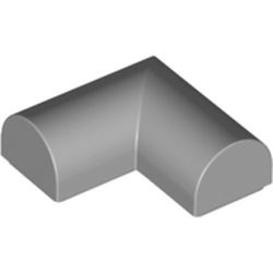 79757-86 Dakpan gebogen gebold 2x2x2/3 hoek 1x4x 2/3 dubbel rond grijs, licht (blauwachtig) NIEUW *5B001