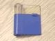 801a-7G Deur 1x3x3 links met ruit boven horizontale hendel blauw gebruikt *1C028