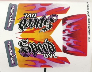 8136stk01 STICKER 8136 Fire Crusher NIEUW *0S0000