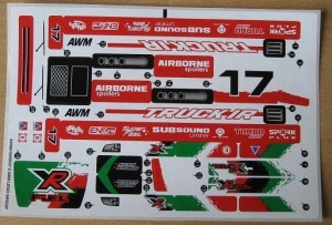 8184stk01 STICKER 8184 Twin X -treme RC NIEUW *0S0000