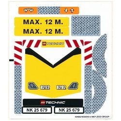 8292stk01 STICKER 8292 Cherry Picker NIEUW *0S0000