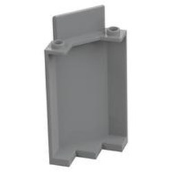 87421-86G Kasteelmuur 3x3x6 Hoek NIEUWE BODEM grijs, licht (blauwachtig) gebruikt *