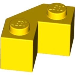 87620-3 Steen 2x2 facet geel NIEUW *1B014