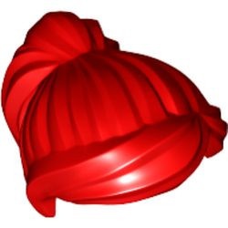 87990-5 Haar vrouw- paardenstaart rood NIEUW *0L0000