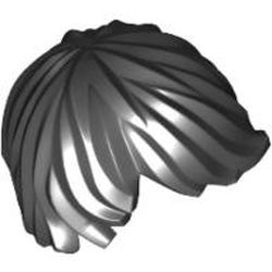 87991-11 Haren- man gekruld met zijstuk zwart NIEUW *0L0000