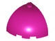 88293-71 Steen dome 3x3x2 kwartrond magenta NIEUW *1L000