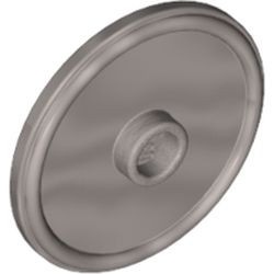 91884-95G Schild rond met nop en ring zilver, mat gebruikt *0L0000