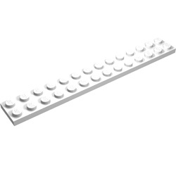 91988-1 Platte plaat 2x14 wit NIEUW *5K0000