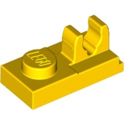 92280-3 Platte plaat 1x2 met clip OP plaat geel NIEUW *1B292