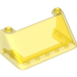 92583-19 Ruit 2x6x3 (breder) transparant geel gebruikt *