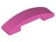 93273-47 Dakpan gebogen 1x4 DUBBEL geen noppen bovenop roze, donker NIEUW *1B100