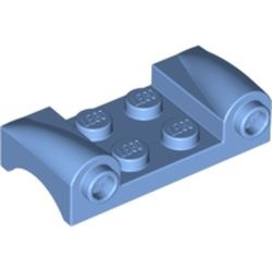 93590-42 Plaat 2x4 met spatbord MET RONDE KOPLAMPEN blauw, midden NIEUW *5A020