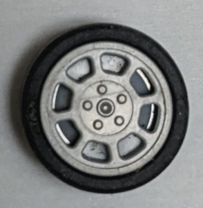 93593c01-86 Wiel 11x6mm met 8 spaken met band 14x6mm glad (50945) grijs, licht (blauwachtig) NIEUW *5W000