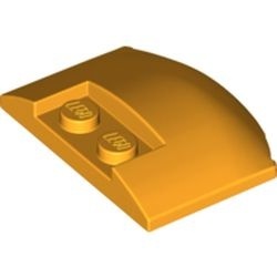 93604-110 Wigplaat gebogen 3x4x 2/3 drievoudig gebogen (korte motorklep) oranje, lichthelder NIEUW *