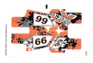 9392stk01 STICKER 9392 Quad Bike NIEUW *0S0000