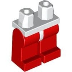 970c05-1 Benen rood, heupen wit wit NIEUW *2B000