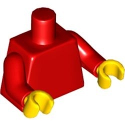 973c002-5 Rood lijf, rode armen, gele handen rood NIEUW *0B0000