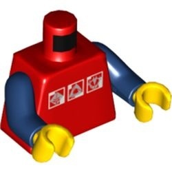 973pb0274c02-5 Torso, Gravity Games met 3 zilveren logo's rood NIEUW *0B0000