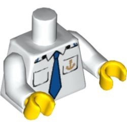 973pb0434c01-1 Torso, anker, blauwe das en twee borszakjes wit NIEUW *0B0000