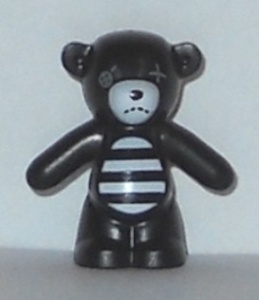 98382pb005-11 Teddybeer (Spooky Gir) (voorpoten naar beneden) zwart NIEUW *0D000