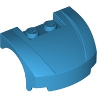 98835-153 Motorkap 3x4x1 2/3 gebogen voorkant blauw, donkerazuur NIEUW *0B003