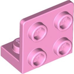99207-104 Verbindingsplaat 1x2- 2x2 OMGEKEERD roze, helder NIEUW *1B261