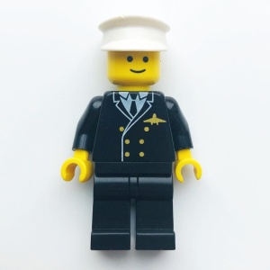air013G Airport - Pilot met witte Hat, Zwarte benen gebruikt *0M0000